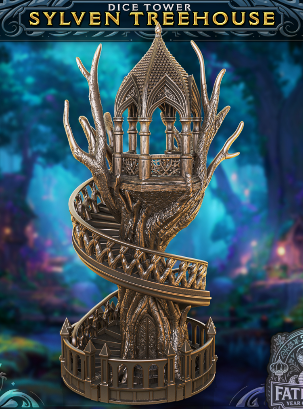 Sylvan Elven Treehouse Dice Tower