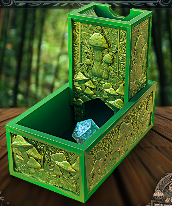 Mushroom Folding Dice Tower