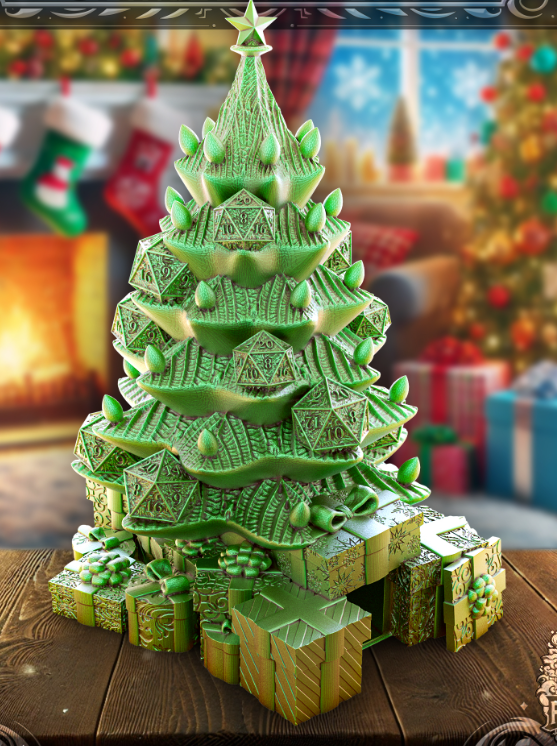 Christmas Tree Dice Tower