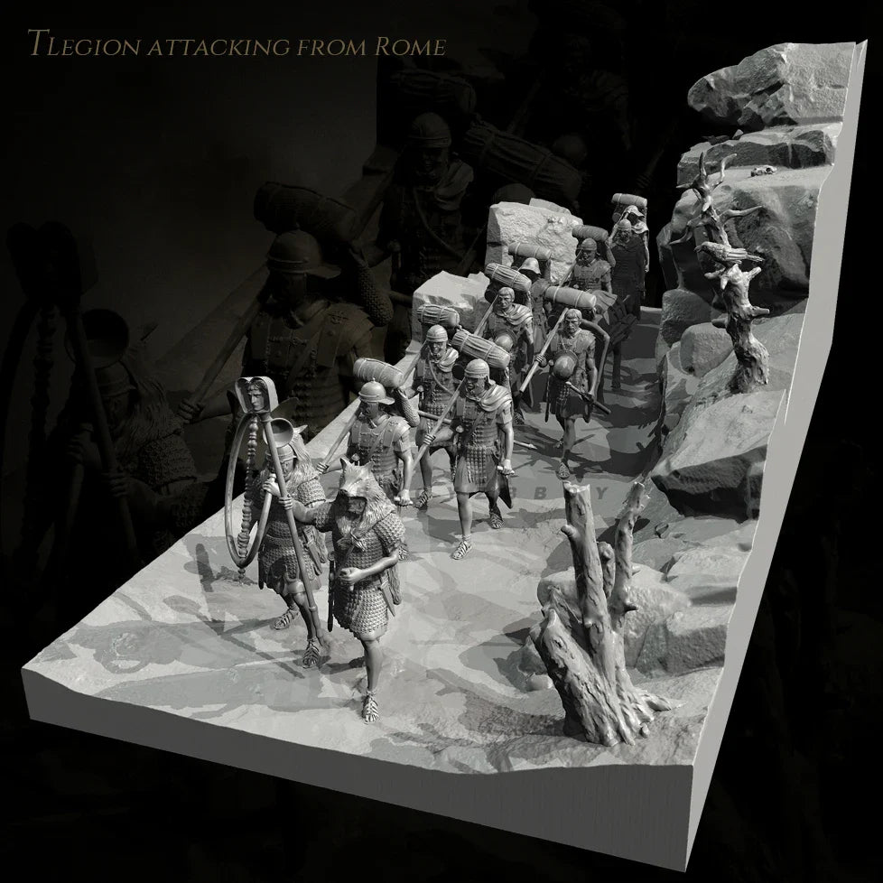 The height of man 38mm 50mm Resin Soldier model kits figure colorless and self-assembled TD-7478+3D