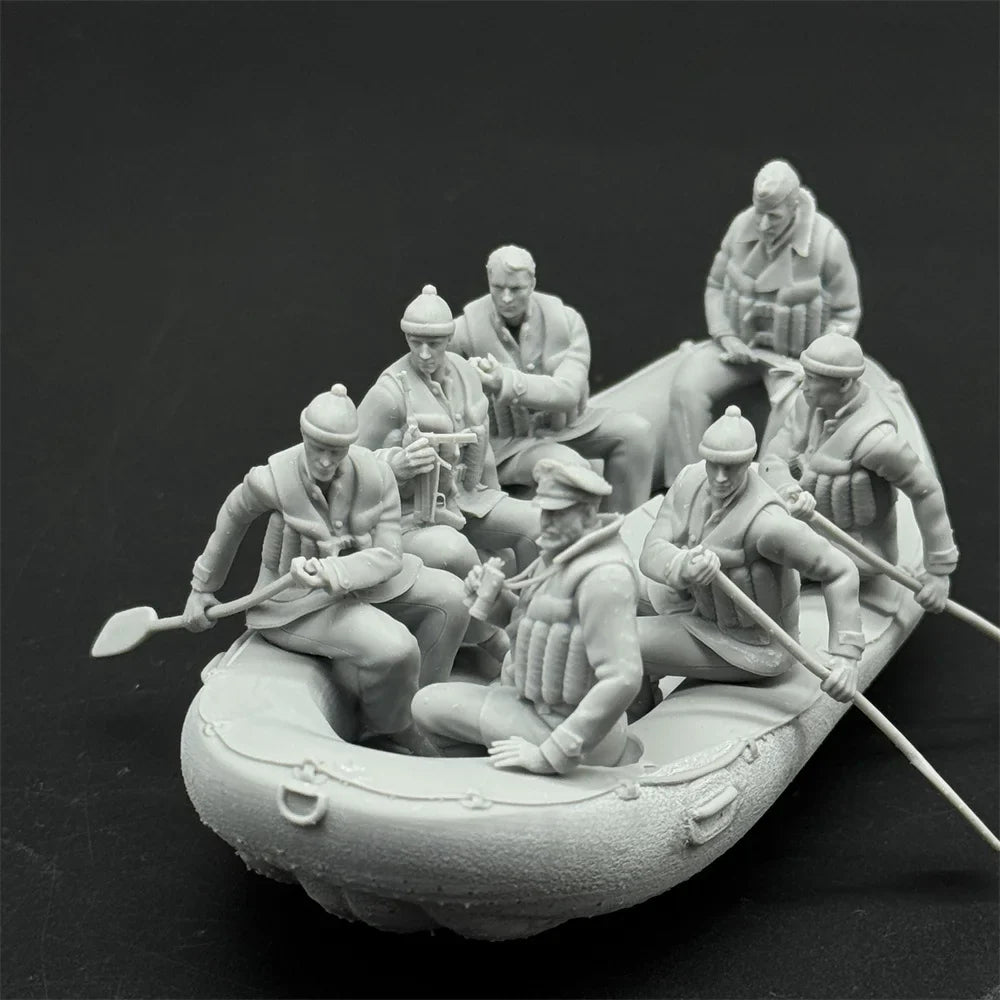 1/35 Scale WWII German Navy Officer's Raft | High-Detail Resin Model Kit