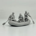 1/35 German Assault Boat Squad (3 Fig) Resin Kit | River Crossing Scene