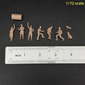 1/48 & 1/72 Scale WWII German Luftwaffe Pilots & Ground Crew Resin Figure Set (11 Figures) - Airfield Diorama