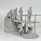 1/35 Vietnam Bridge Ambush Diorama Resin Kit | Viet Cong & US/ARVN Figs