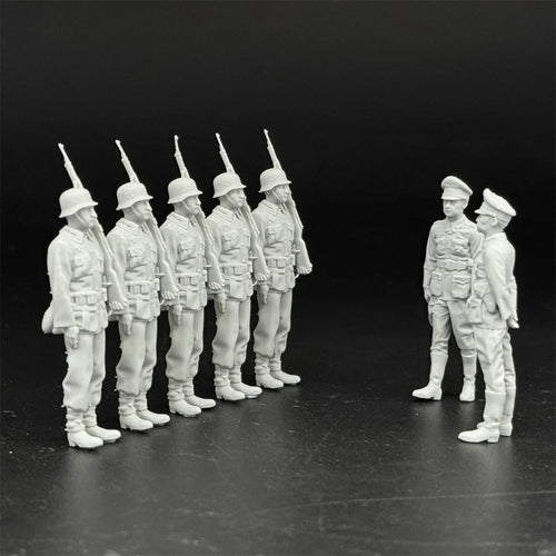 1/35 Scale WWII German Military Inspection Set | 7-Figure Premium Resin Kit