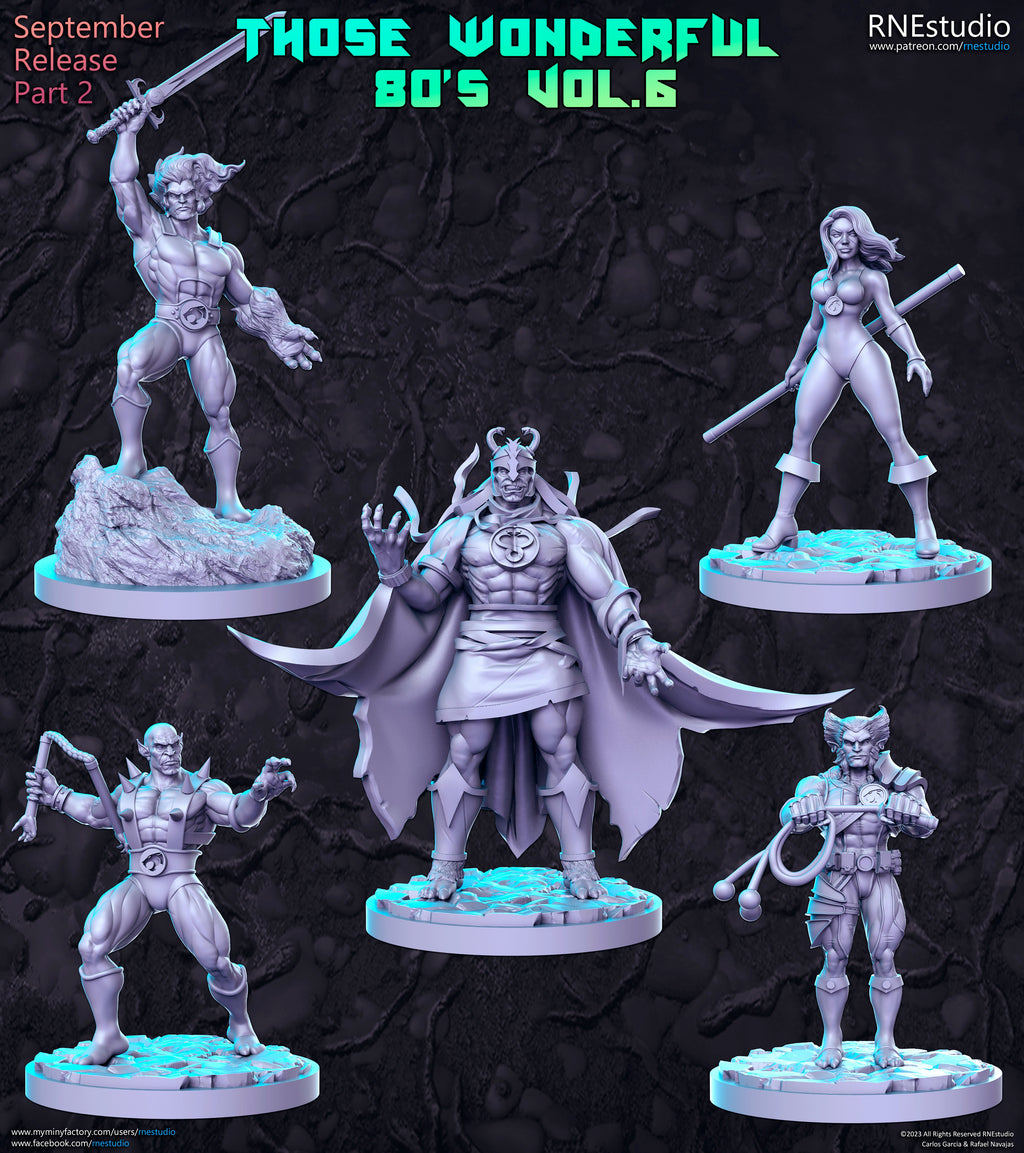 Those Wonderful 80's Vol 5 Miniatures | Fantasy Miniature | RN Estudio