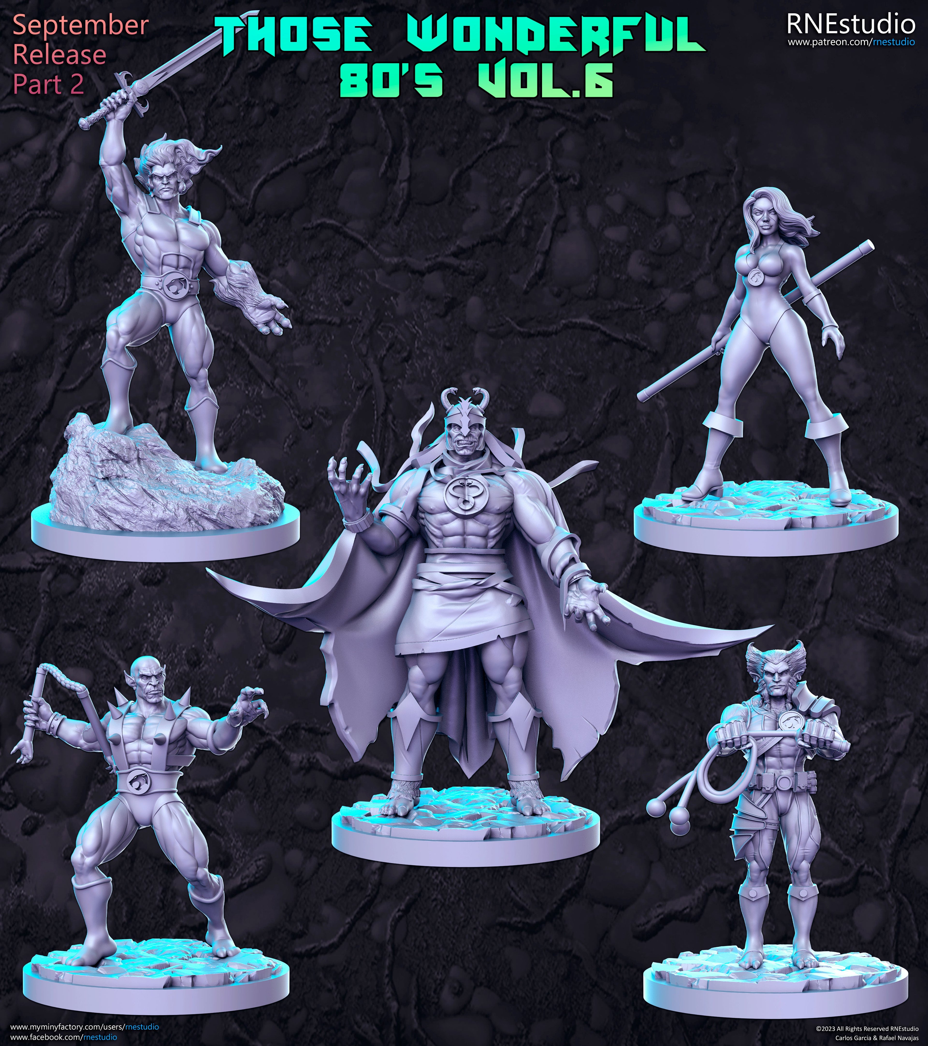 Those Wonderful 80's Vol 5 Miniatures | Fantasy Miniature | RN Estudio