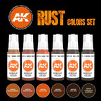 AK Interactive 3rd Gen Acrylic Rust & Abandoned Set