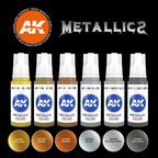 AK Interactive 3rd Gen Acrylic Metallics Set (AK11608)