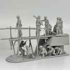 1/35 Vietnam Bridge Ambush Diorama Resin Kit | Viet Cong & US/ARVN Figs