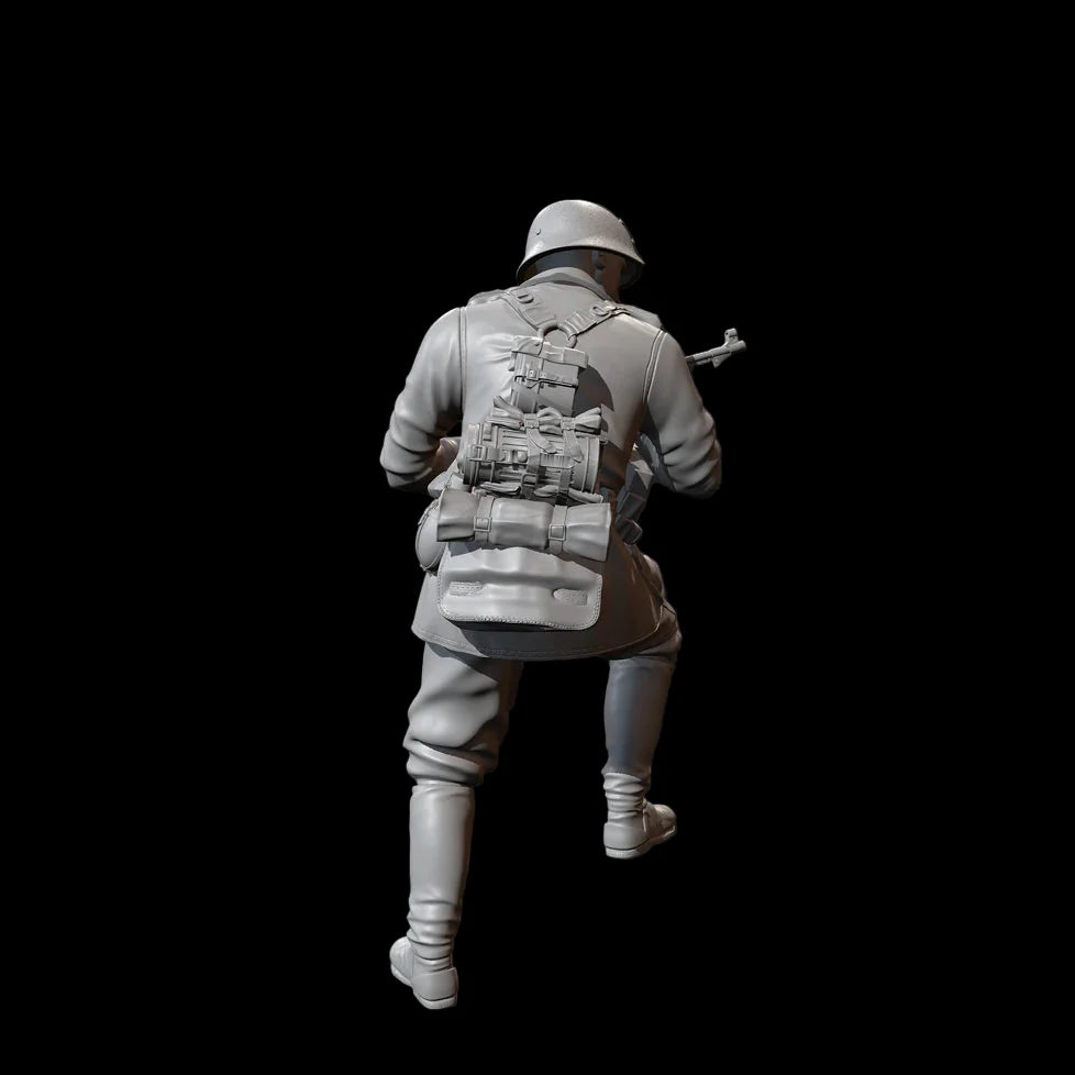 1/35 Scale WWII German Infantry SMG Gunner Resin Figure Kit - Urban Combat Miniature