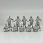 1/35 German Tank Commander Set (5 Fig) Resin Kit | Full/Half Body Vers.