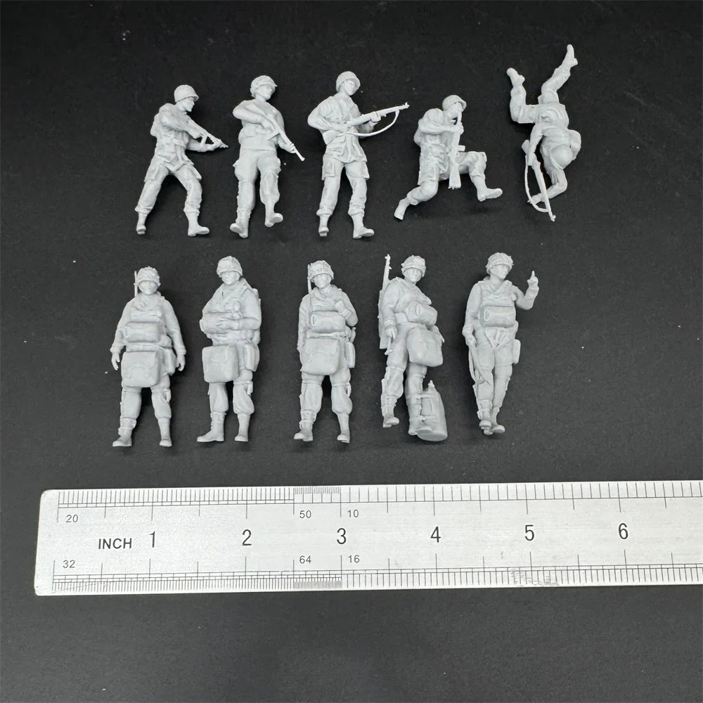 1/35 US Paratroopers Action Pack (10 Fig) Resin Kit | WWII Airborne