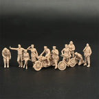 1/48 & 1/72 Scale WWII British Pilots & Ground Crew Resin Figure Set (10 Figures) - Airfield Accessories Military War