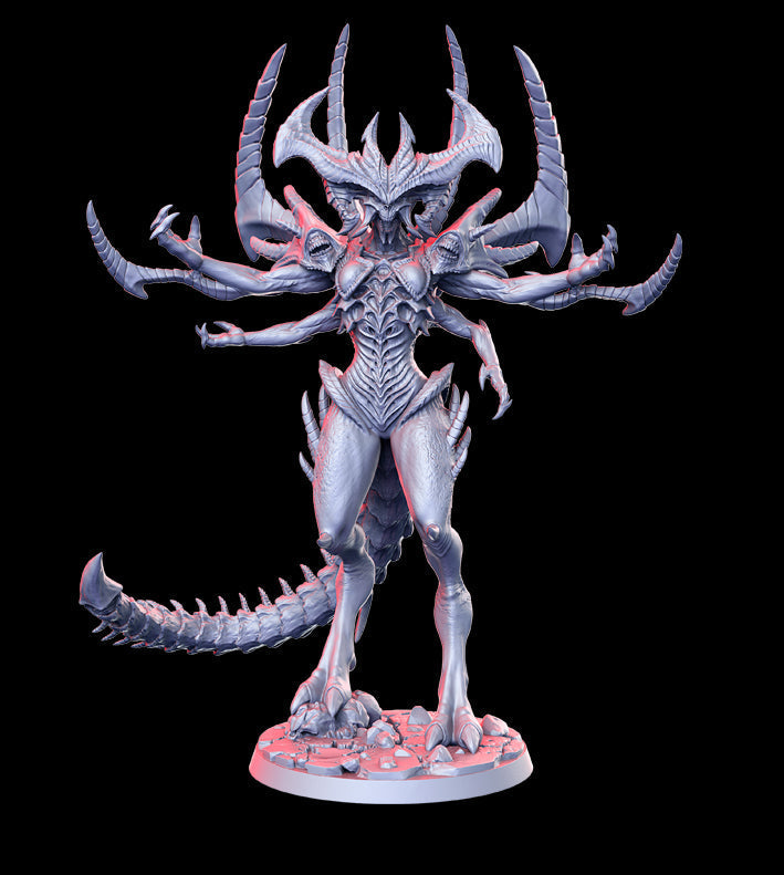 Xeno Queen Shadhakairis | Lord of Destruction | Fantasy Miniature | RN Estudio