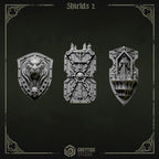 Shields Pack 1 | Eternal Pilgrims | Conversion Bits For 28mm 32mm Sci-fi Marines