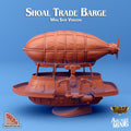 Shoal Trade Barge Airship | Skies of Sordane | Fantasy Miniature | Arcane Minis