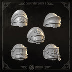 Shoulder Pads Pack 1 | Eternal Crusaders | Conversion Bits For 28mm 32mm Sci-fi Marines
