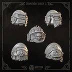 Shoulder Pads Pack 2 | Eternal Crusaders | Conversion Bits For 28mm 32mm Sci-fi Marines
