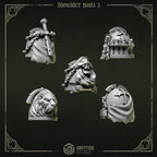Shoulder Pad Pauldrons  2 | Eternal Pilgrims | Conversion Bits For 28mm 32mm Sci-fi Marines