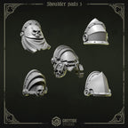 Shoulder Pad Pauldrons 3 | Eternal Pilgrims | Conversion Bits For 28mm 32mm Sci-fi Marines