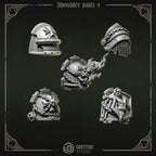 Shoulder Pad Pauldrons 4 | Eternal Pilgrims | Conversion Bits For 28mm 32mm Sci-fi Marines