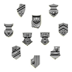 Shoulder Heraldry Shields | Eternal Pilgrims | Conversion Bits For 28mm 32mm Sci-fi Marines
