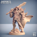 Sigfrido Dragonbane | Human Fighters Guild | Fantasy D&D Miniature | Artisan Guild