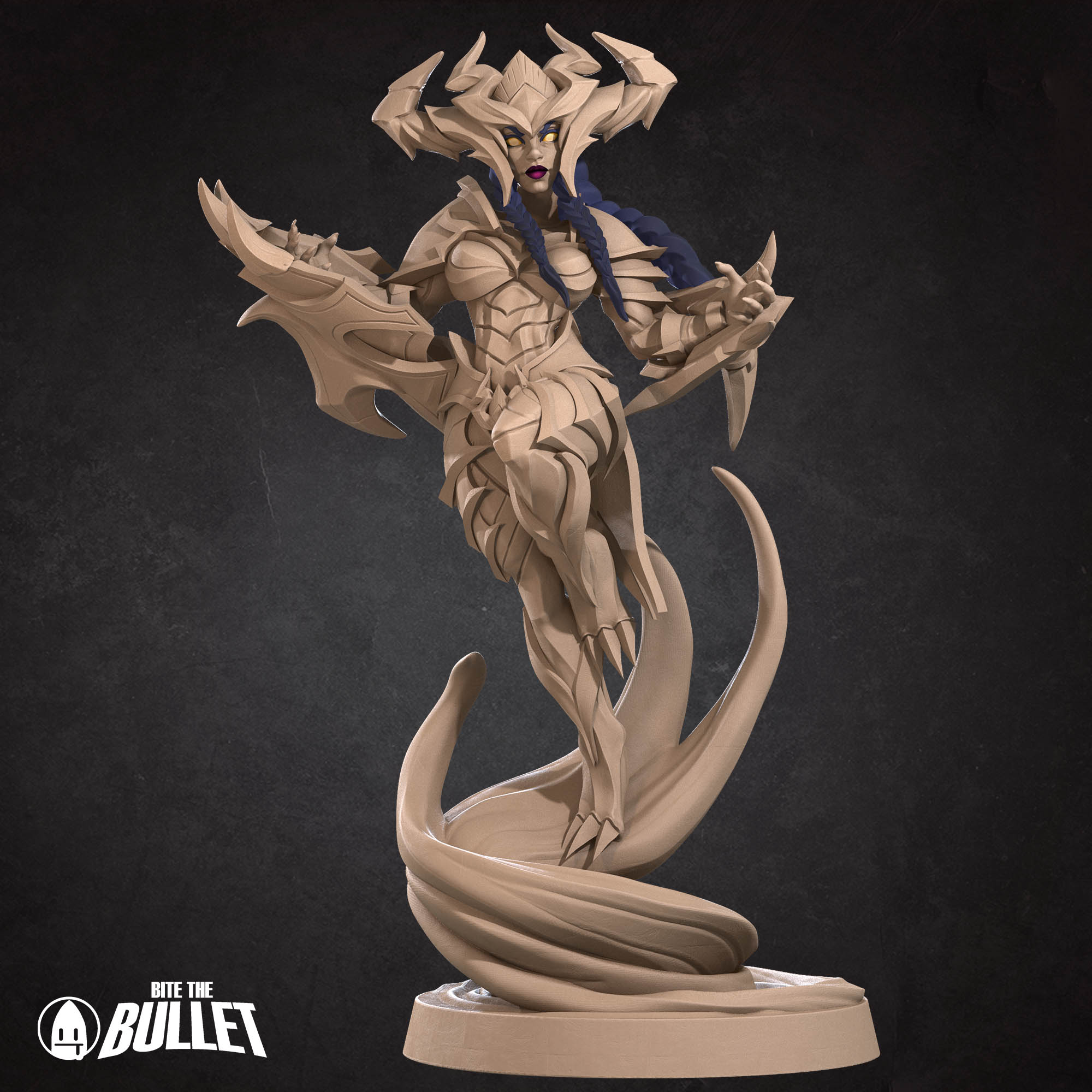 Half Dragon Queen Siobhan Pin-Up | Kobolds Vol 2 | Bite the Bullet