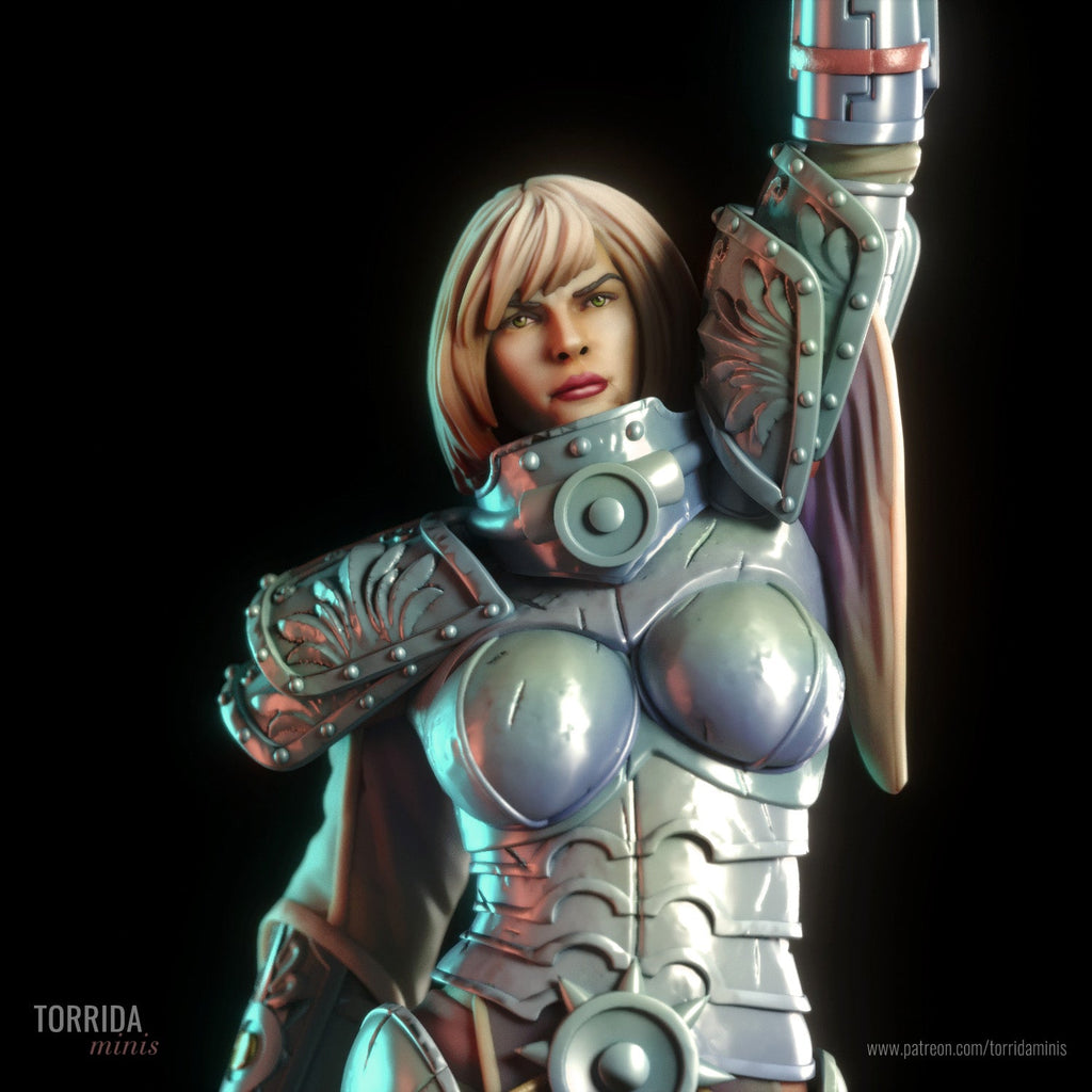 Sister of Purity | Pin-Up Statue Fan Art Miniature Unpainted | Torrida Minis