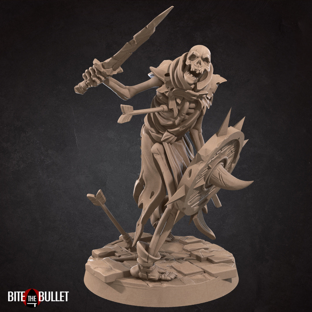 Skeleton Miniatures | Dungeon Undead | Fantasy Miniature | Bite the Bullet