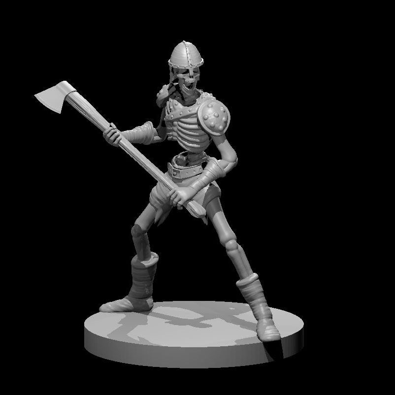 Skeleton Axeweilder 28mm Scale Miniature