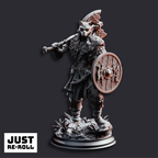 Skjolnir Ulvar Barbarian of the Wolf - 3D Printed Barbarian Miniature