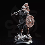 Skjolnir Ulvar Barbarian of the Wolf - 3D Printed Barbarian Miniature
