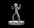 Sock Monkey Monk 28mm Scale Miniature