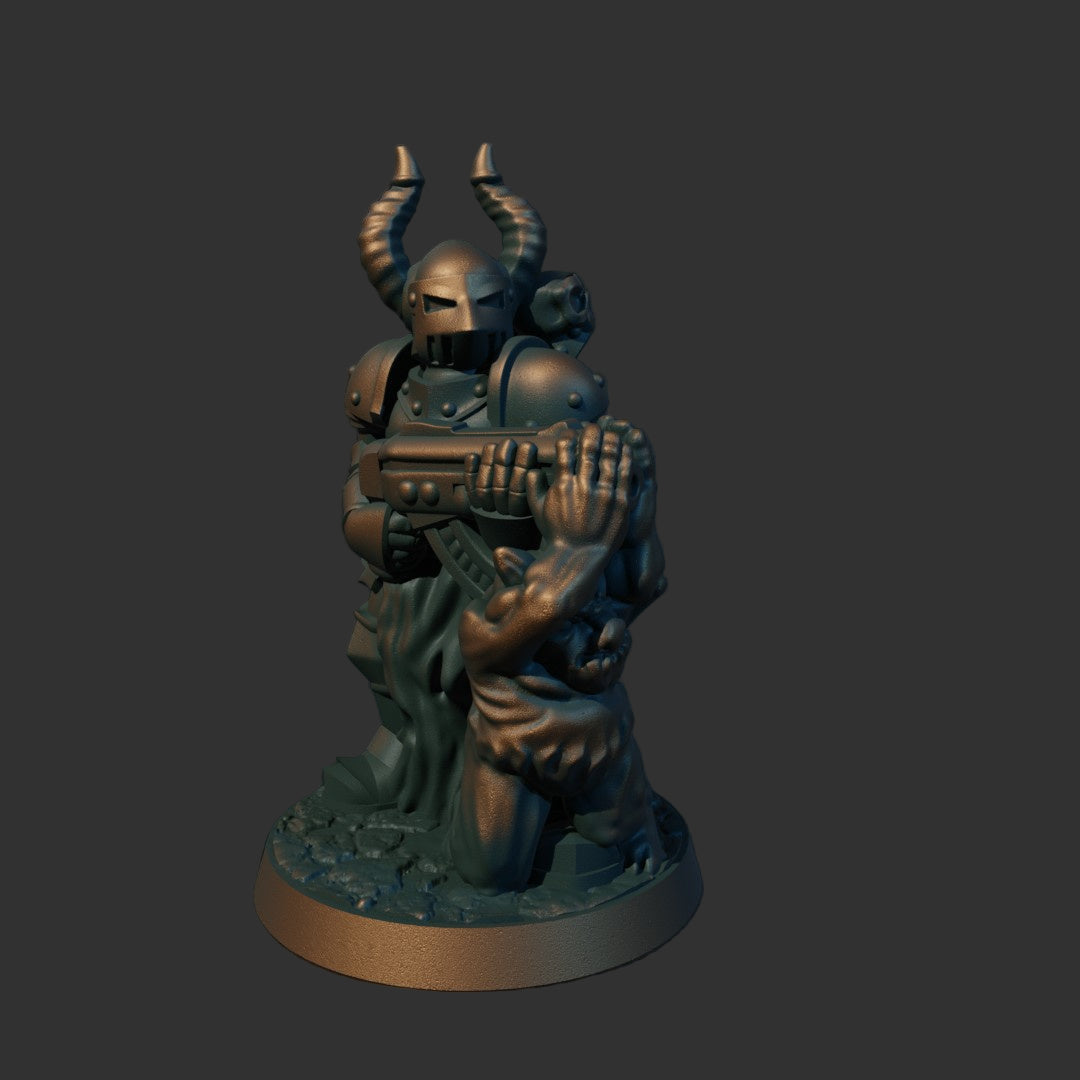 Space Dark Knight with Familiar