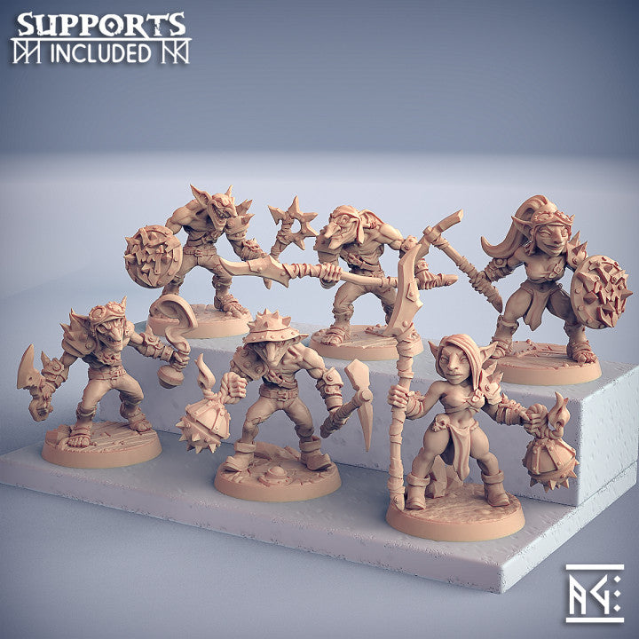 Sparksoot Goblin Miniatures (Full Set) | Fantasy D&D Miniature | Artisan Guild