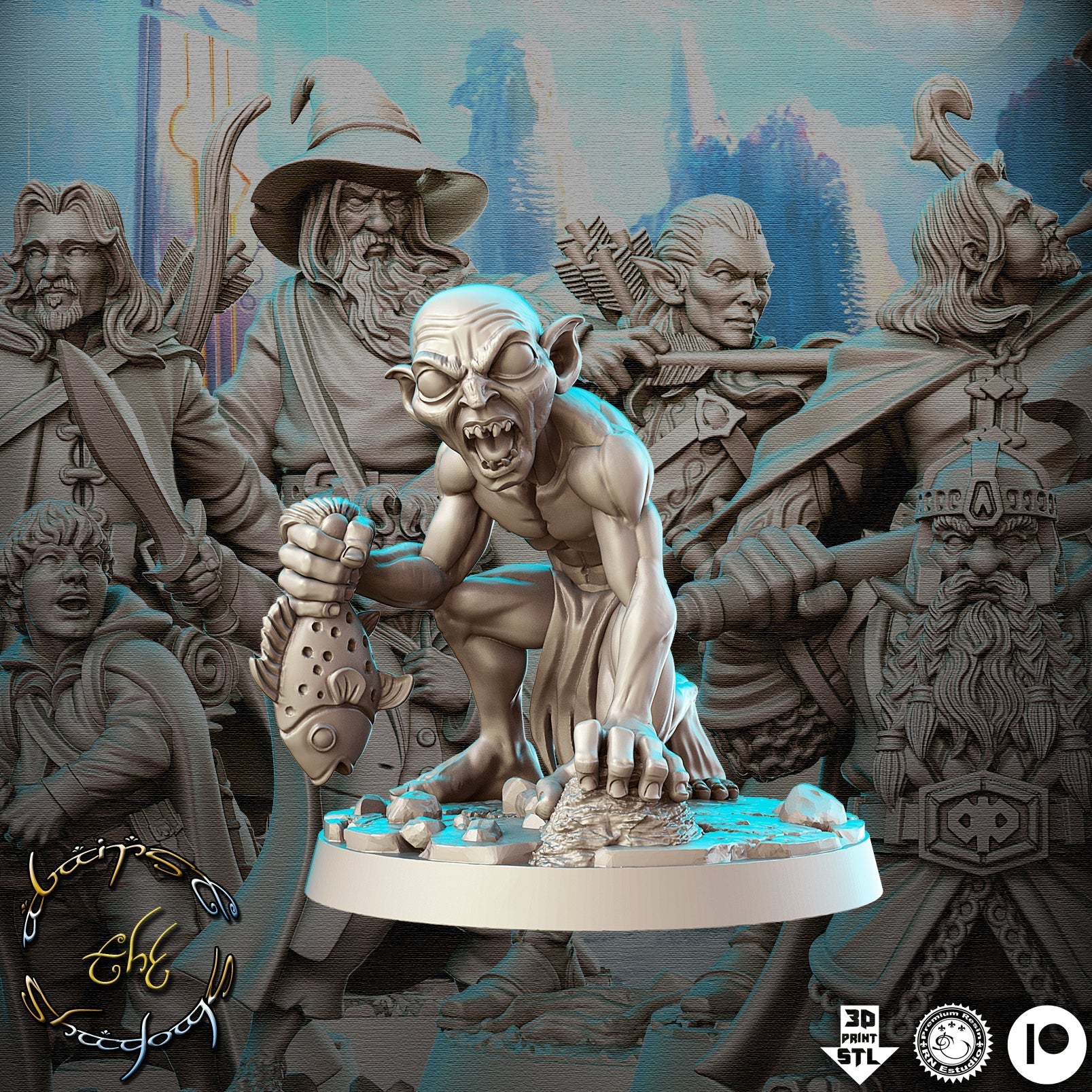 Squeez | Against the Shadows | Fantasy Miniature | RN Estudio