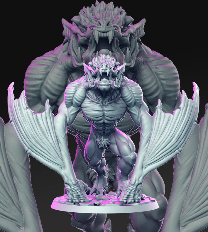 Vampire Beast Strigor | The Night Under the Bloody Moon | Fantasy Miniature | RN Estudio