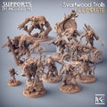 Svartwood Trolls Miniatures (Full Set) | Fantasy D&D Miniature | Artisan Guild