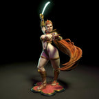 Sword Dancer | Pin-Up Statue Fan Art Miniature Unpainted | Torrida Minis