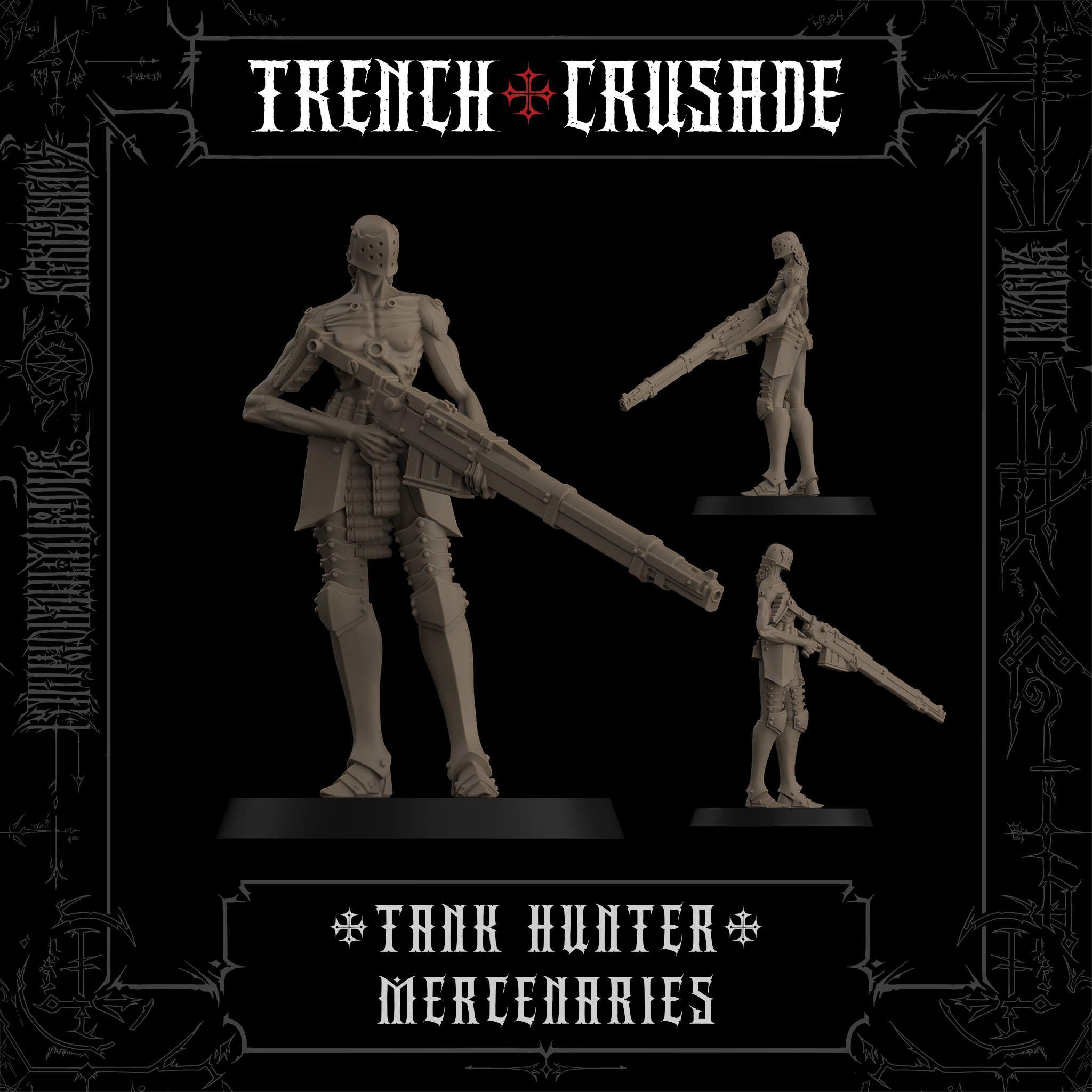 Trench Crusade - Communicant Tank Hunter (female) - Mercenaries
