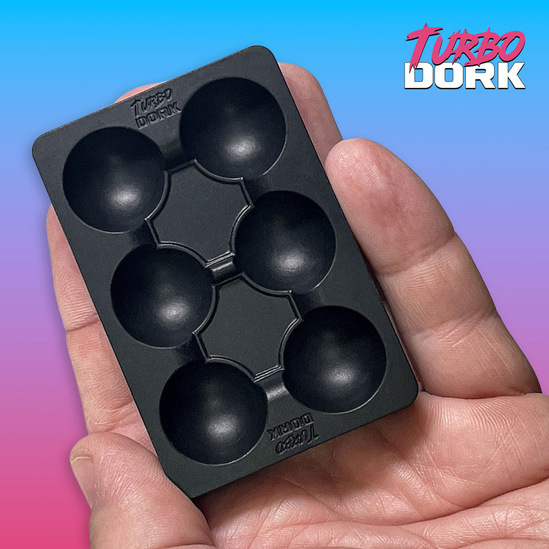 Turbo Dork: Small Black Non-Stick Silicone Dry Palette