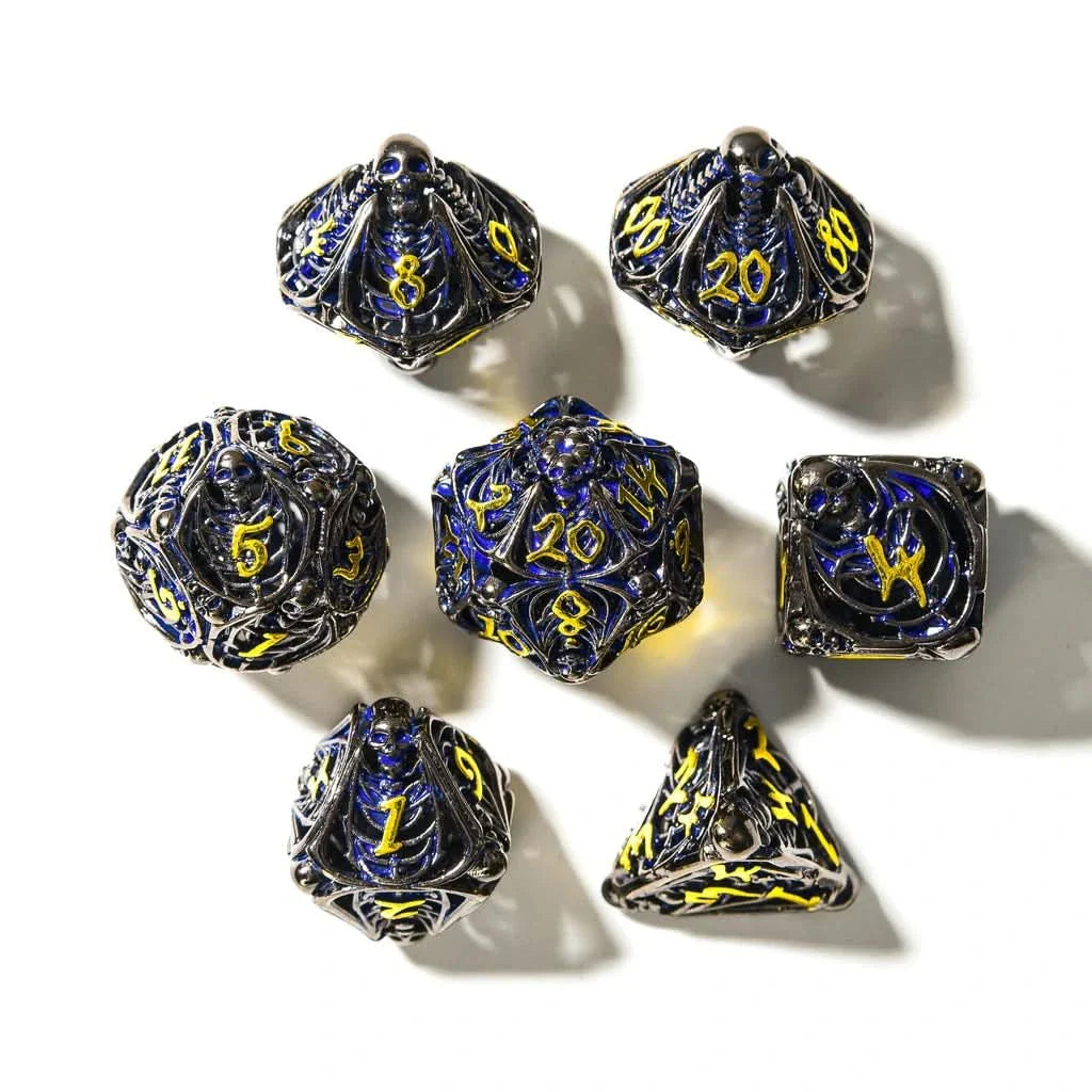 Soulrend | Hollow Metal | 7 Piece Set - Balanced Dice Set