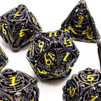 Soulrend | Hollow Metal | 7 Piece Set - Balanced Dice Set