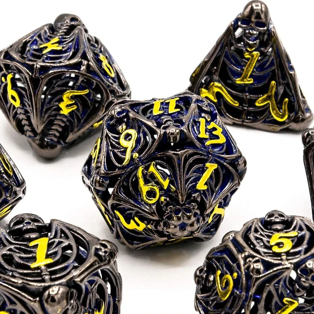 Soulrend | Hollow Metal | 7 Piece Set - Balanced Dice Set