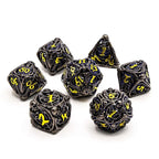 Soulrend | Hollow Metal | 7 Piece Set - Balanced Dice Set