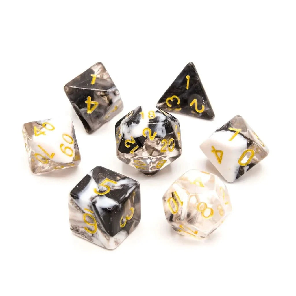 Spectral Frost - Acrylic DND Dice Set - 7 Piece Polyhedral