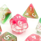 Watermelon Sugar - Acrylic DND Dice Set - 7 Piece Polyhedral