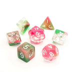 Watermelon Sugar - Acrylic DND Dice Set - 7 Piece Polyhedral